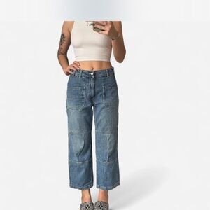 BDG Women's Cropped Blue Jeans